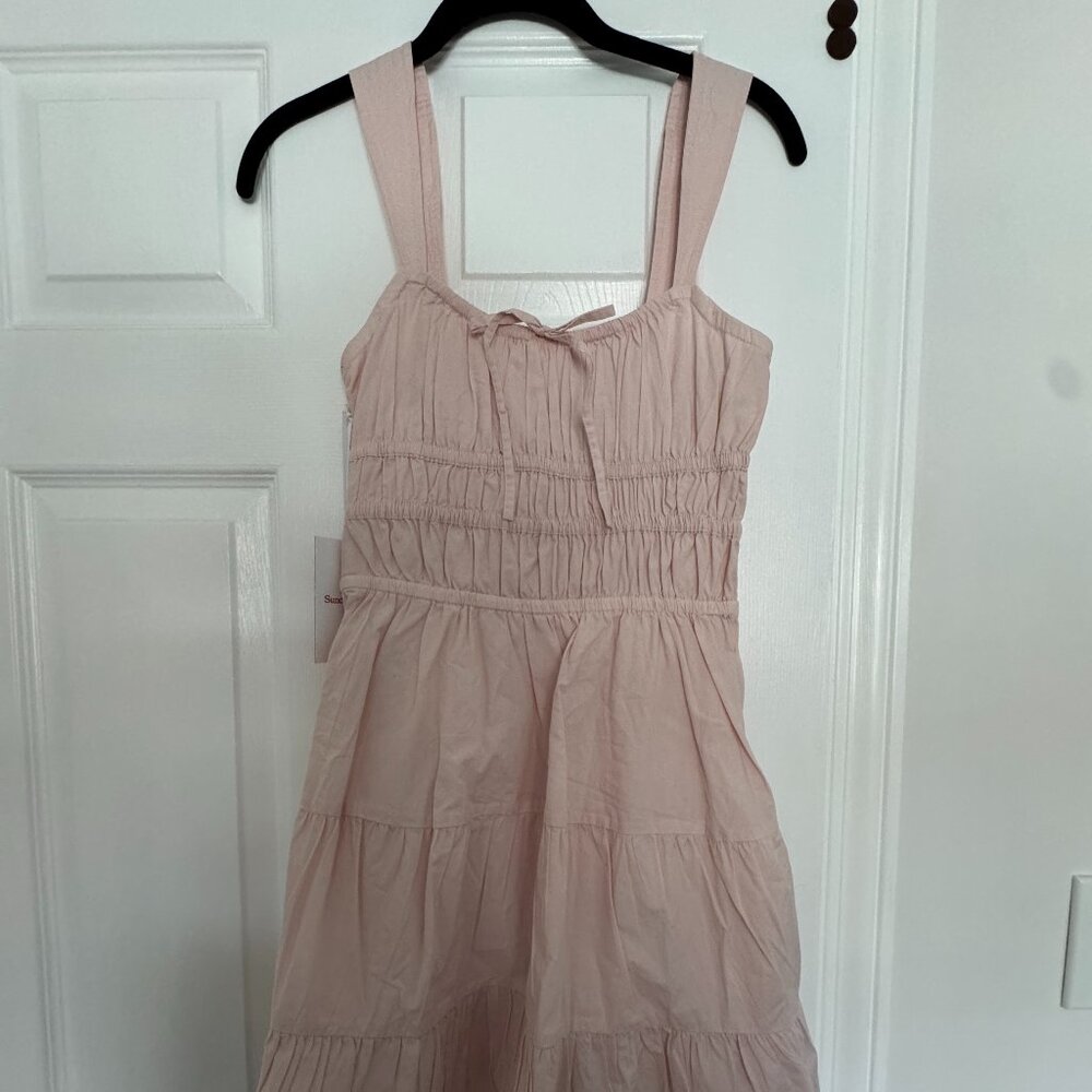 Aritzia Pink Martine Mini Dress